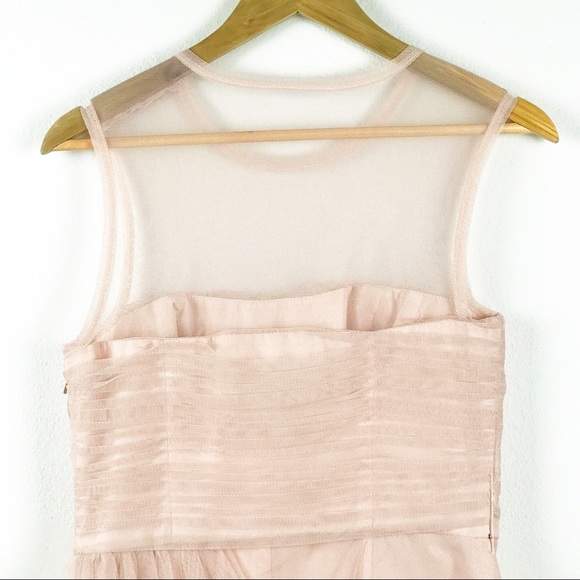 Vera Wang White Blush Tulle Bridesmaid Dre… - Picture 9 of 10